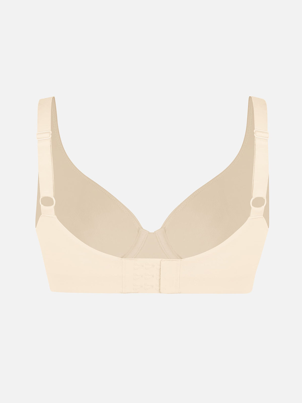 Adjustable-Strap Underwire Plunge Bra