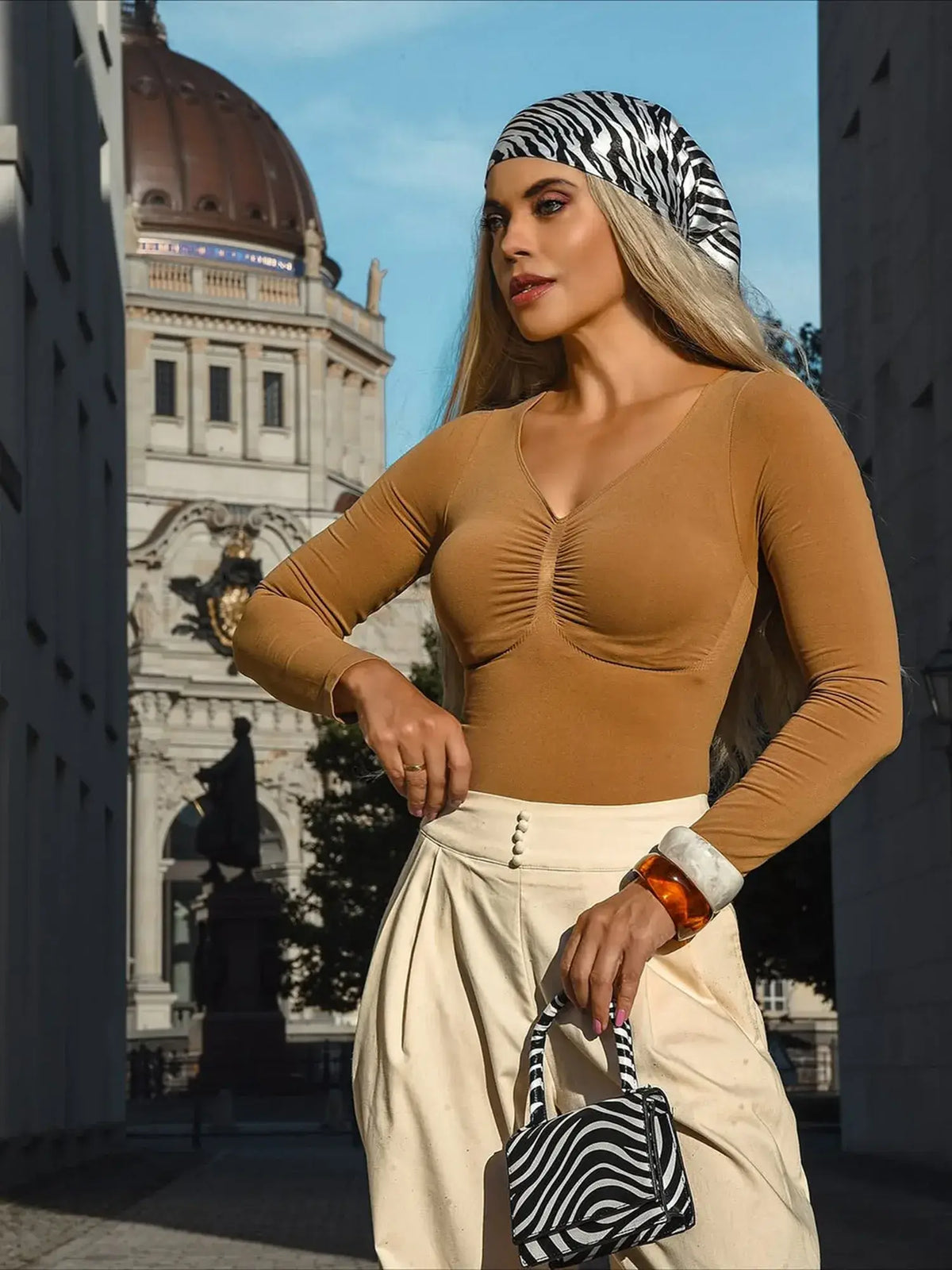 Seamless Long Sleeve Tummy Control Classic Bodysuit
