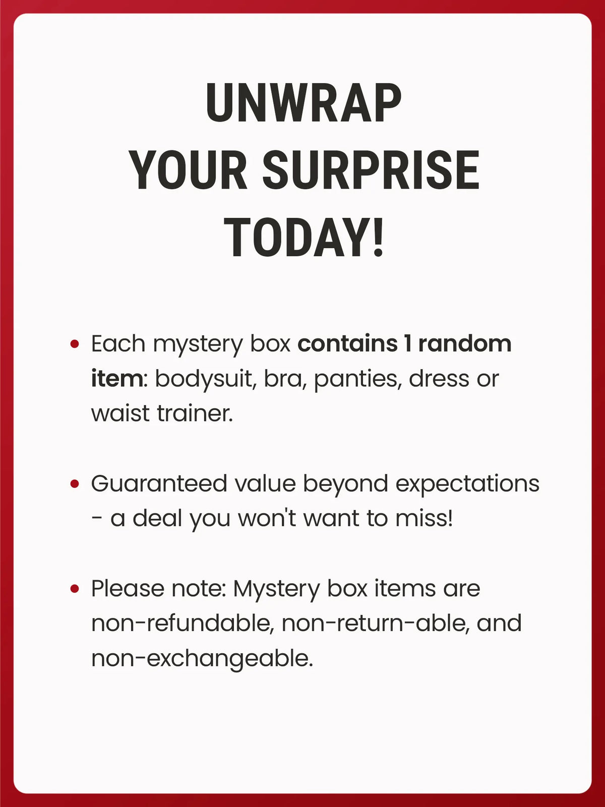 Mystery Box Premium（Discount Excluded）