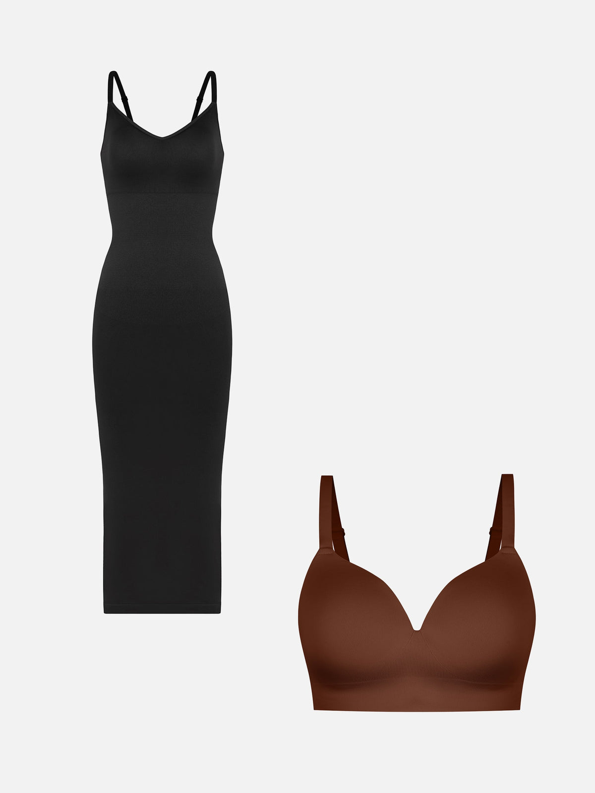 Seamless Shaper Dress + Push-Up Seamless Bra