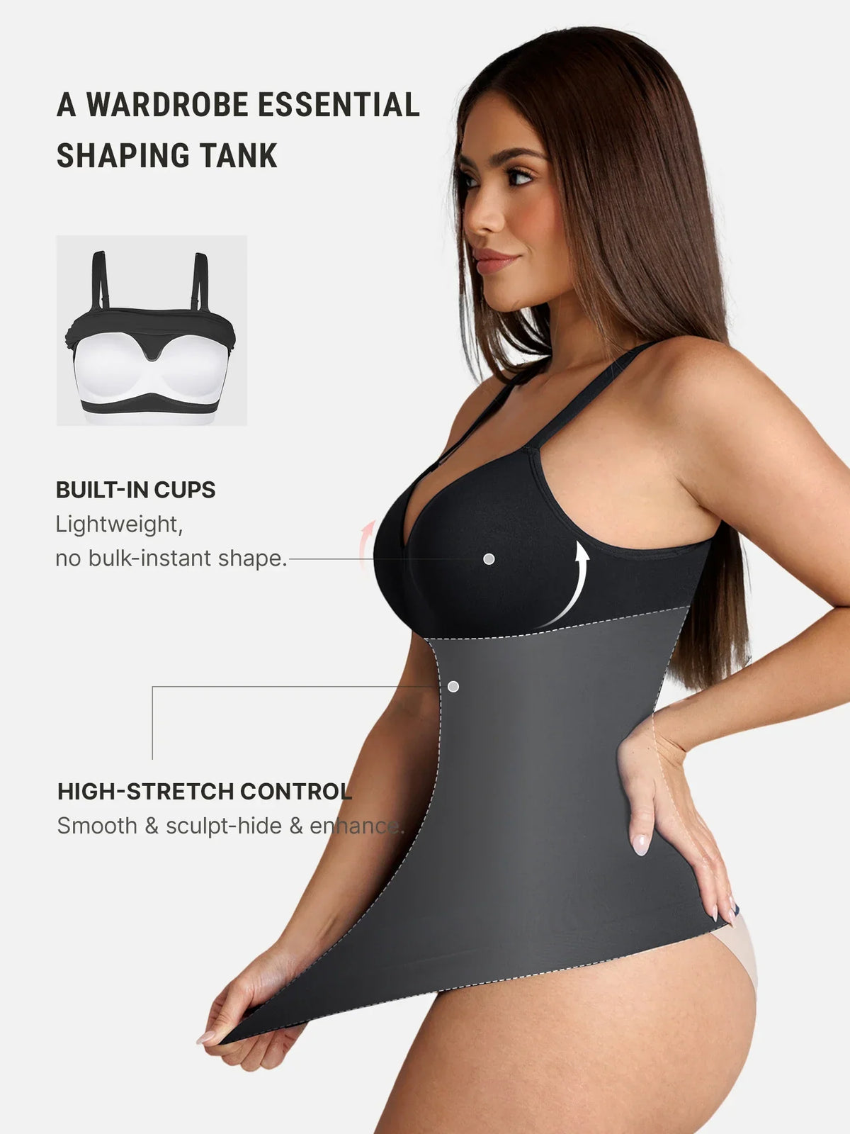 Seamless Built-In Bra Cami Top [BOGO]
