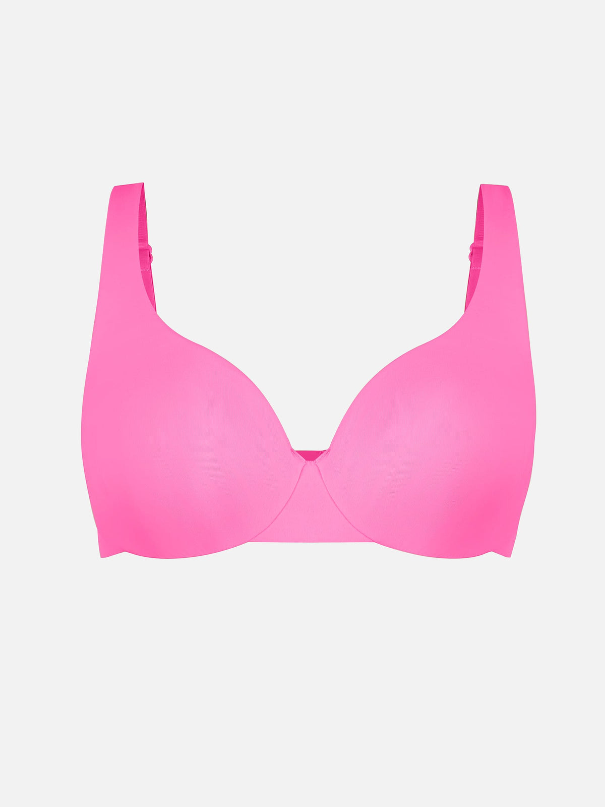 Adjustable-Strap Underwire Plunge Bra
