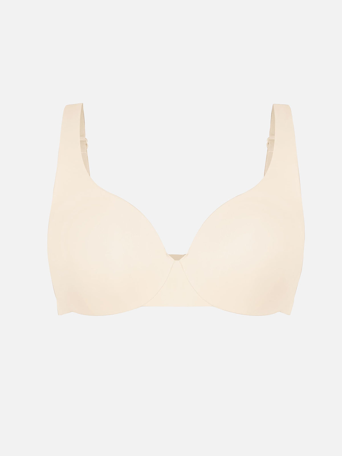 Adjustable-Strap Underwire Plunge Bra