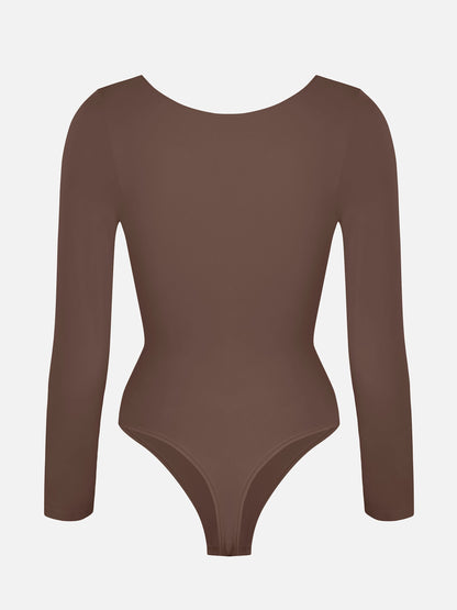 Seamless Long Sleeve Tummy Control Classic Bodysuit