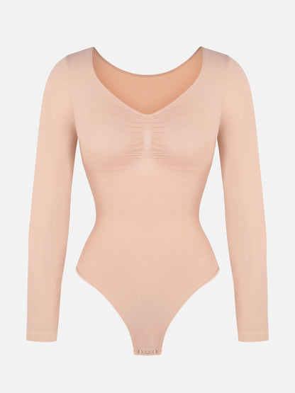Seamless Long Sleeve Tummy Control Classic Bodysuit