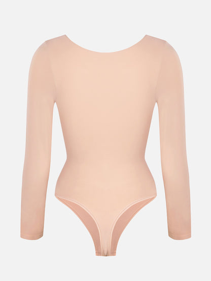 Seamless Long Sleeve Tummy Control Classic Bodysuit