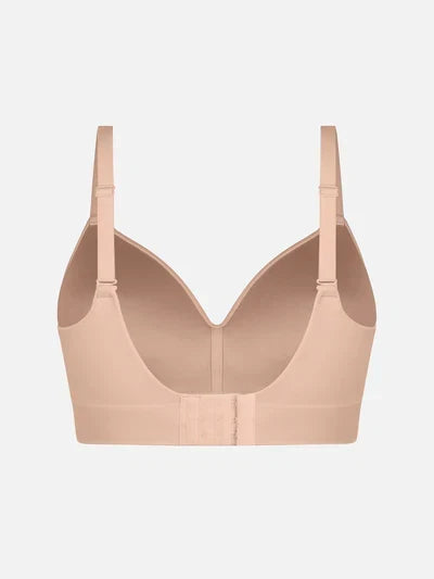 Wireless Seamless Push-Up V-neck Bra