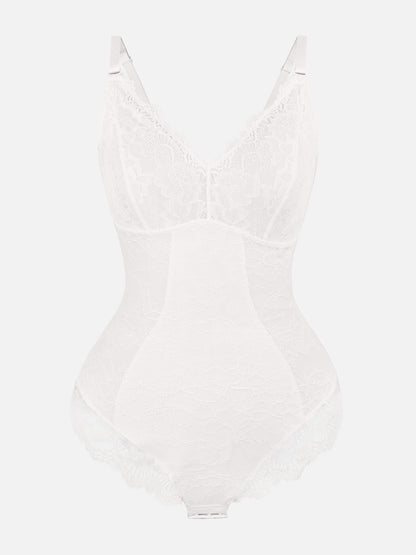 Lace Sculpt V-Neck  Bodysuit