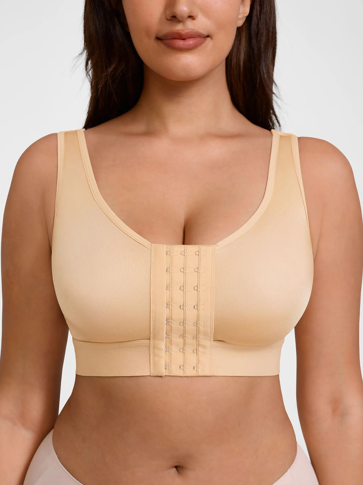 Supportive Front-Closure Breathable Bra
