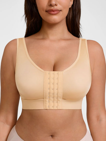 Support Front-Closure Breathable Bra