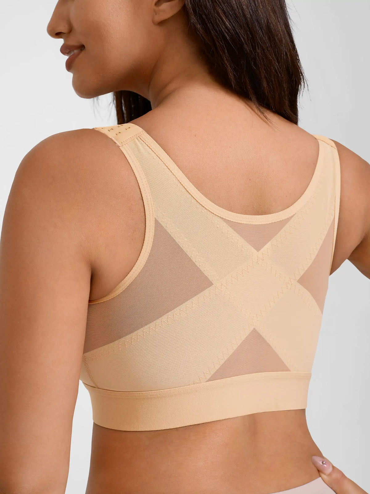 Supportive Front-Closure Breathable Bra