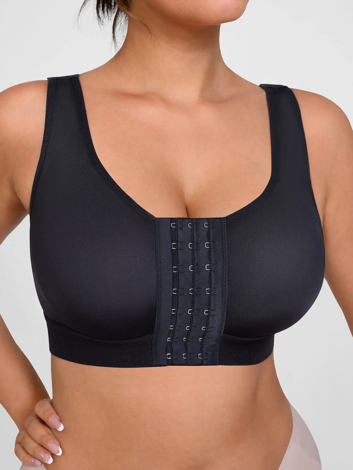 Supportive Front-Closure Breathable Bra