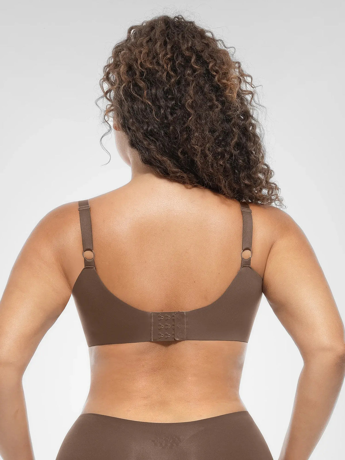 Adjustable-Strap Underwire V-neck Bra
