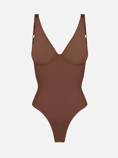 V-Plunge Support Bodysuit