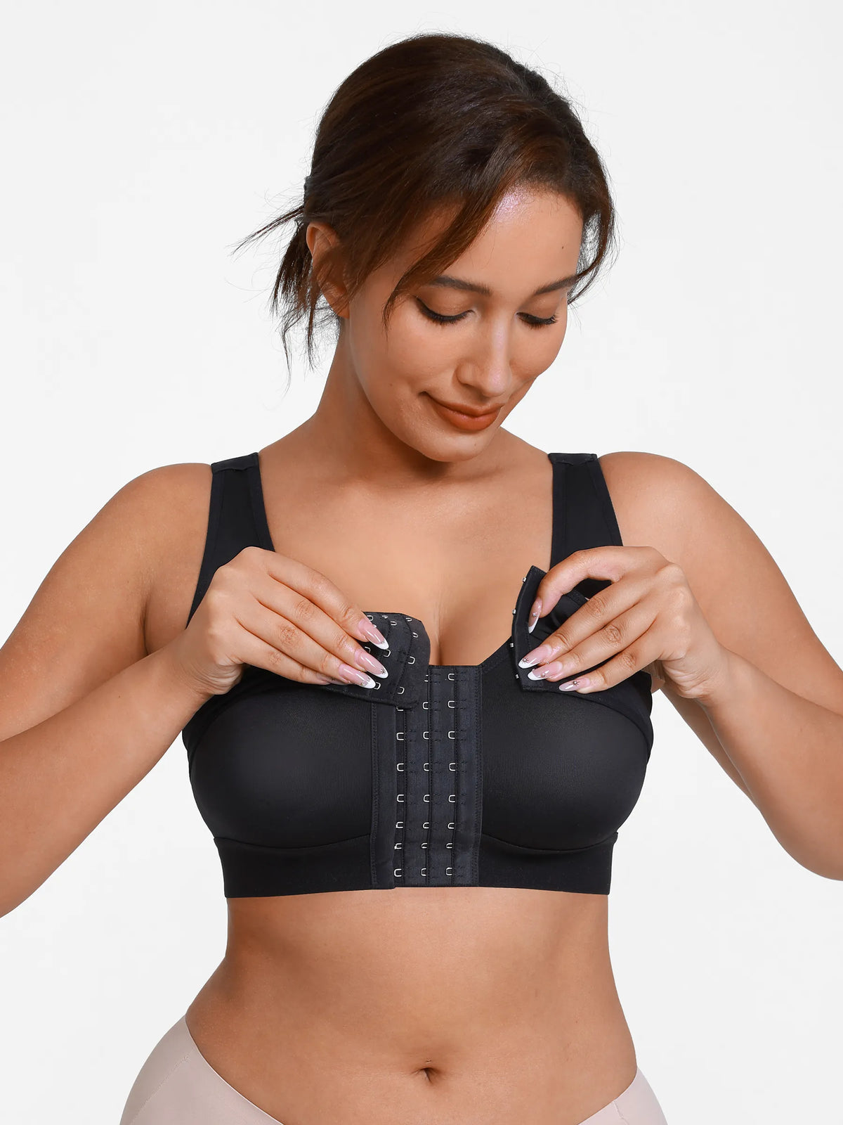 Supportive Front-Closure Breathable Bra