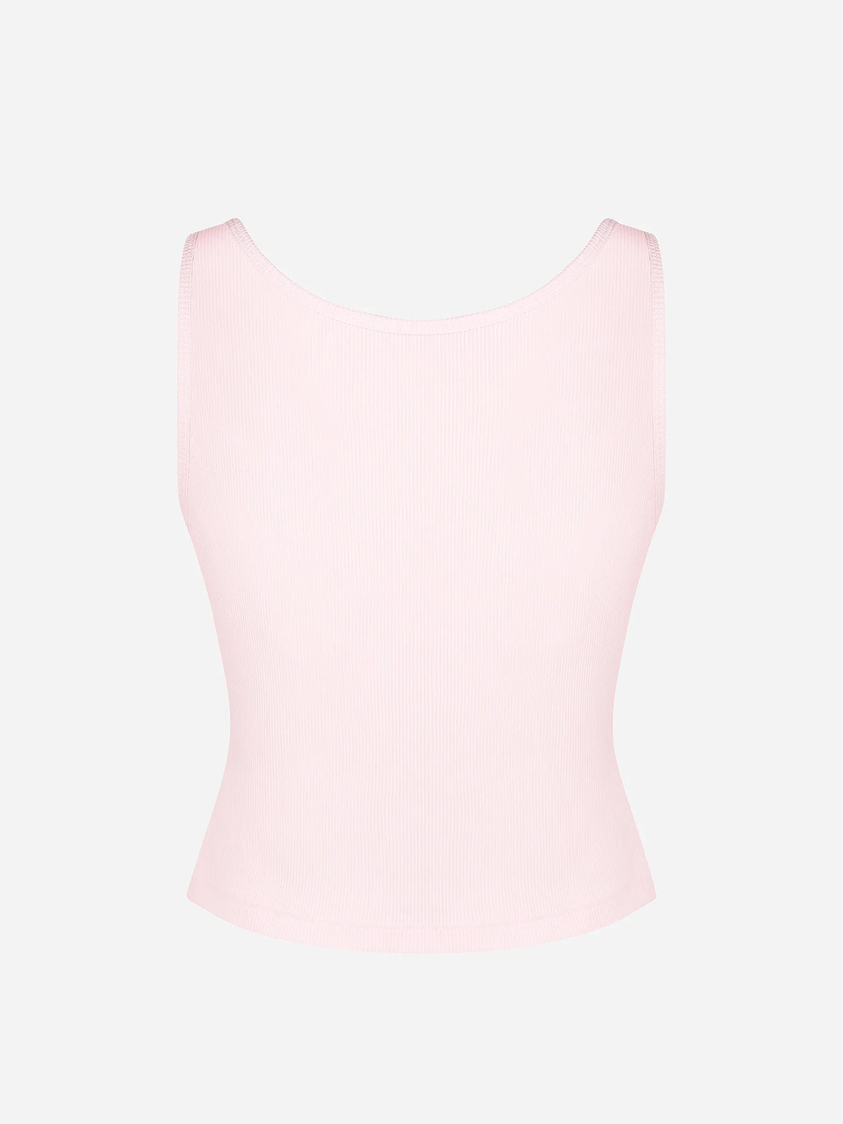 Ribbed Square-Neck Lounge Tank Top