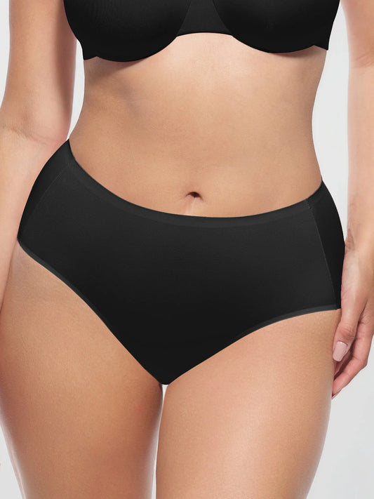 Cloud-Soft Mid-Waist Brief Panties