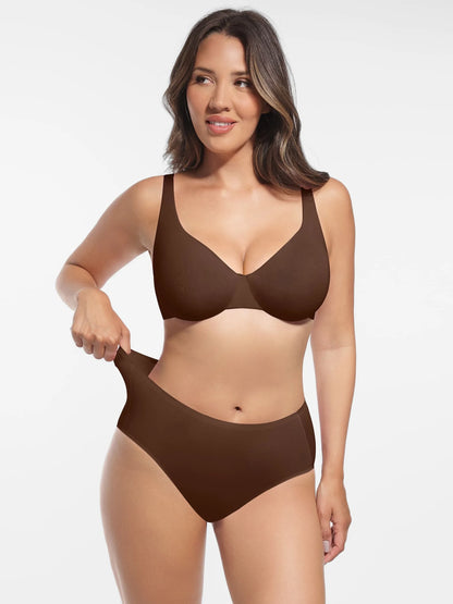 Cloud-Soft Mid-Waist Brief Panties
