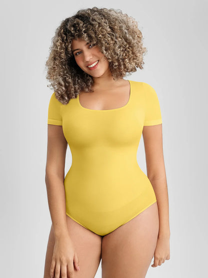 Scoop Neck Buttery Seamless Bodysuit