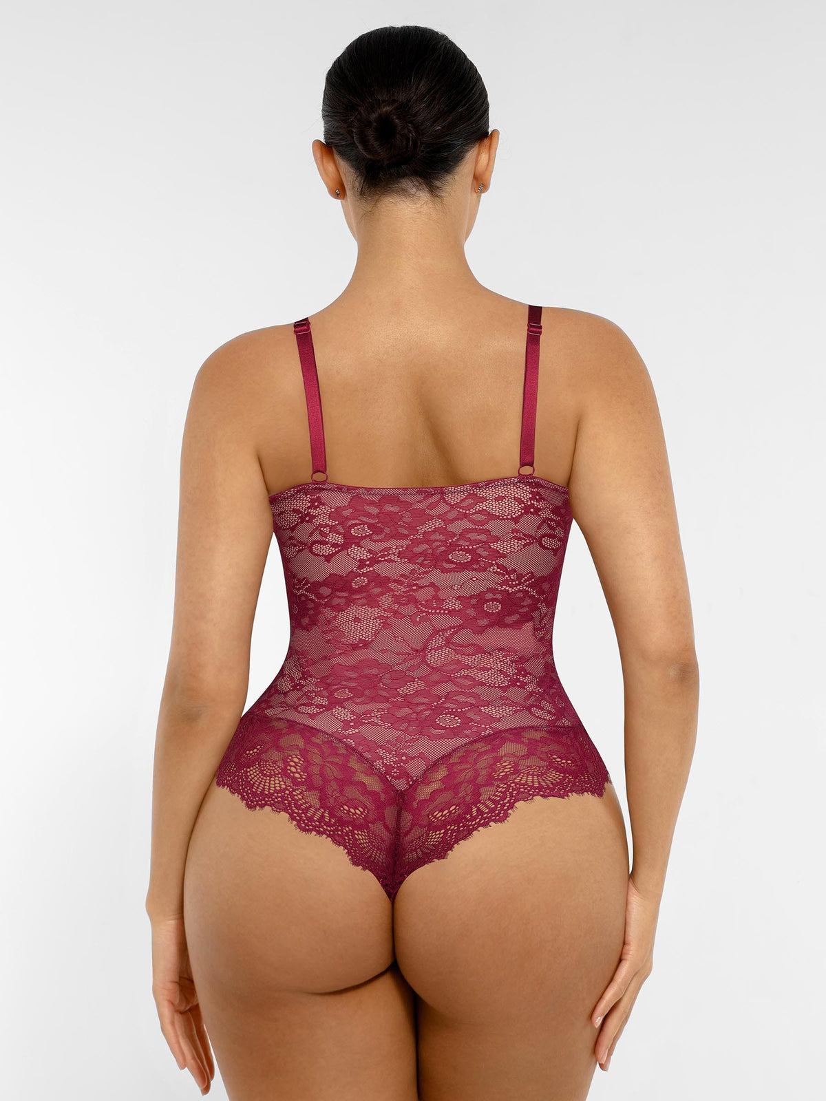 Lace V-Neck Stretch Bodysuit