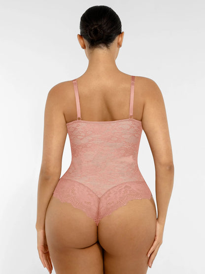 Lace Sculpt V-Neck  Bodysuit