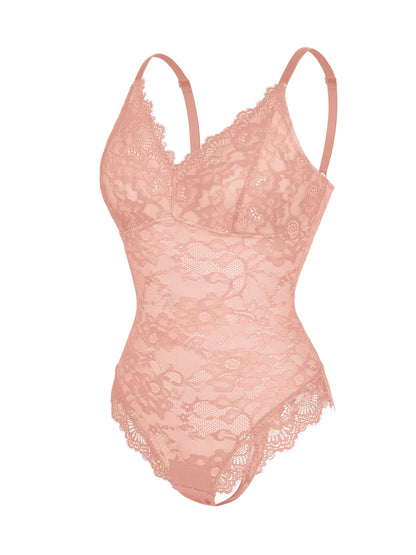 Lace Sculpt V-Neck  Bodysuit