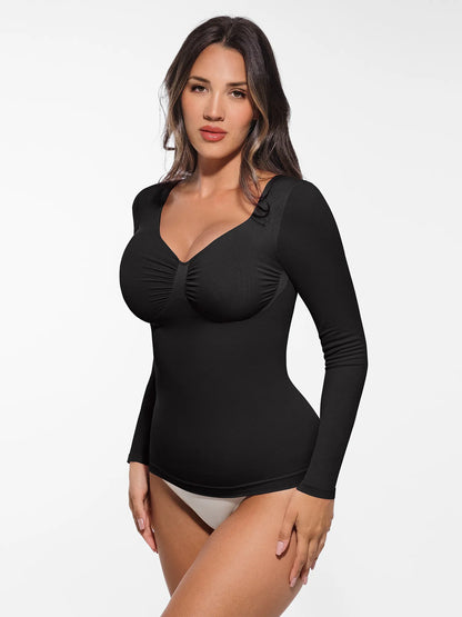 Seamless Long-Sleeve Everyday Shaper Top