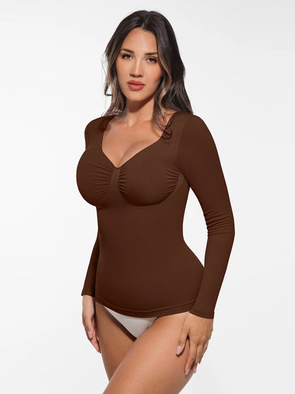 Seamless Long-Sleeve Everyday Shaper Top [BOGO]