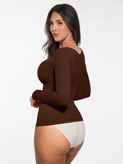 Seamless Long-Sleeve Everyday Shaper Top [BOGO]