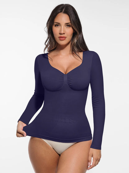 Seamless Long-Sleeve Everyday Shaper Top [BOGO]