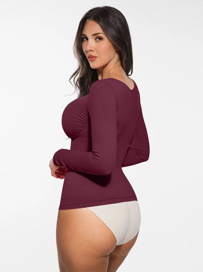 Seamless Long-Sleeve Everyday Shaper Top [BOGO]