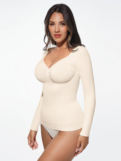 Seamless Long-Sleeve Everyday Shaper Top [BOGO]