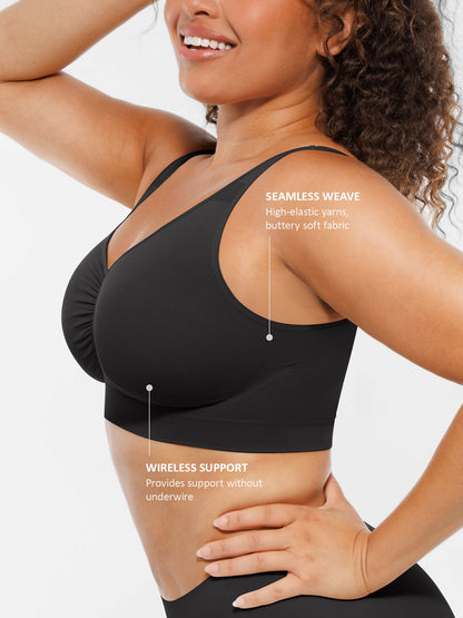 Seamless Wireless Full Coverage Bra