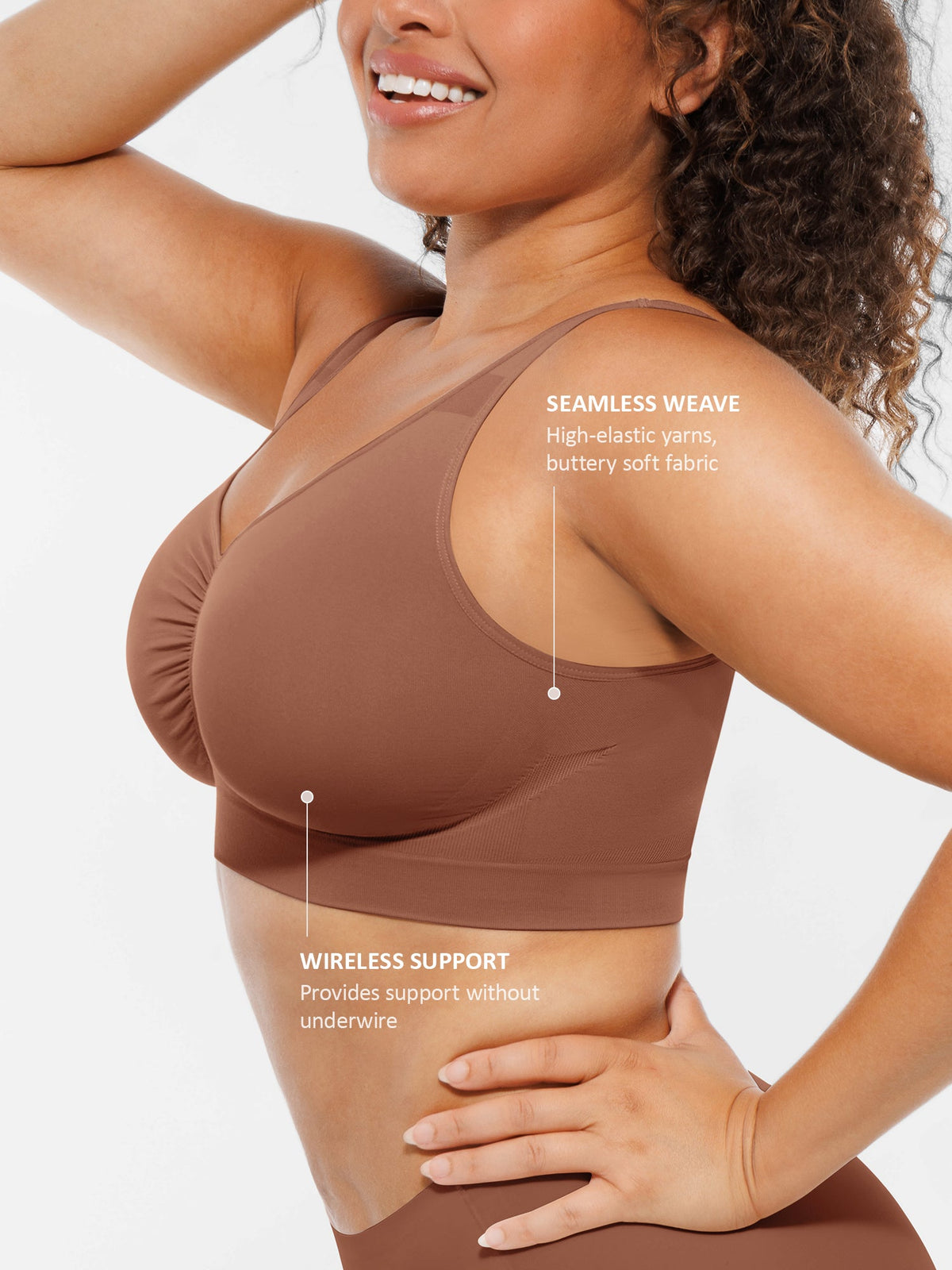 Seamless Wireless Full Coverage Bra