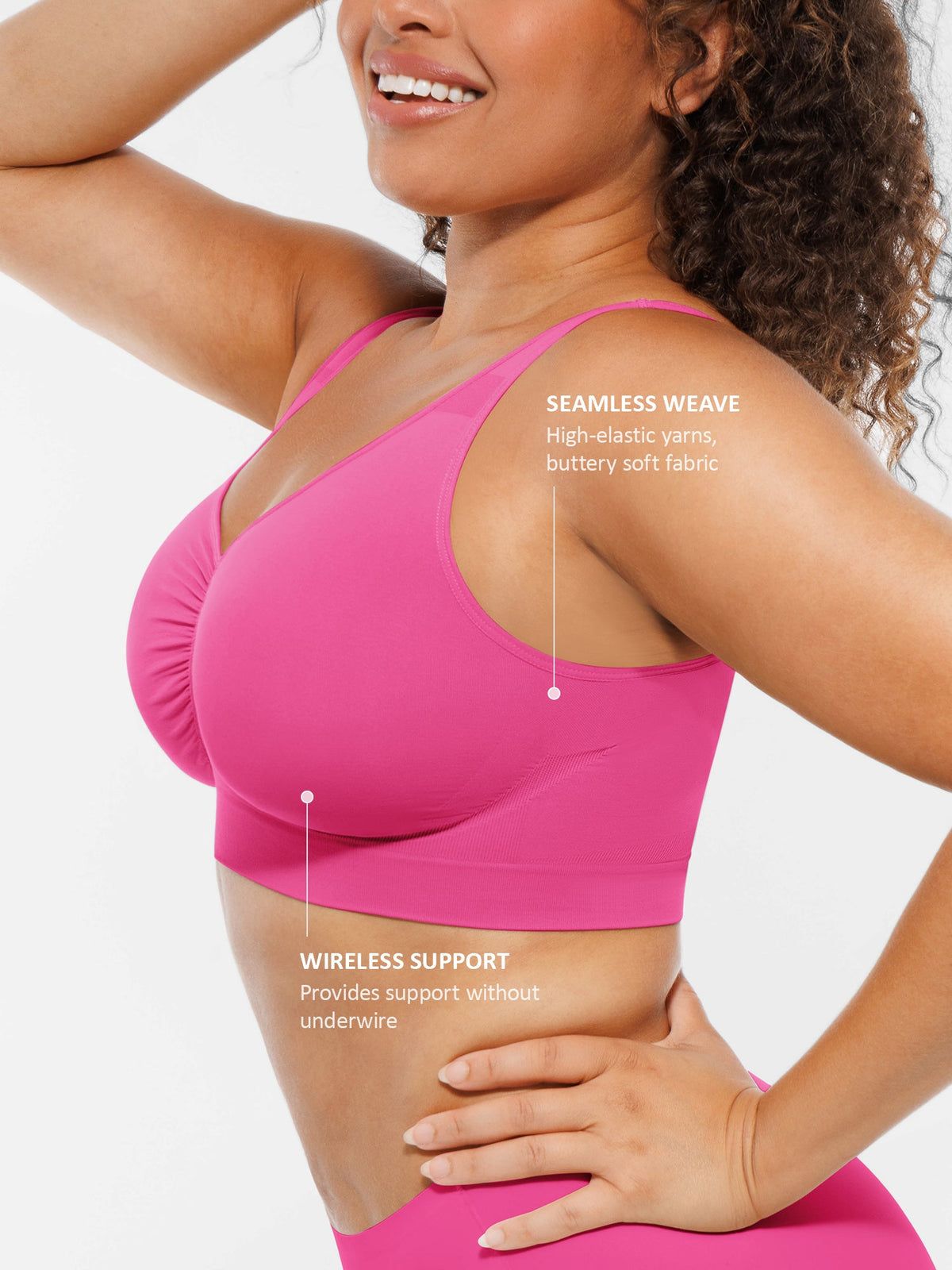 Seamless Wireless Full Coverage Bra