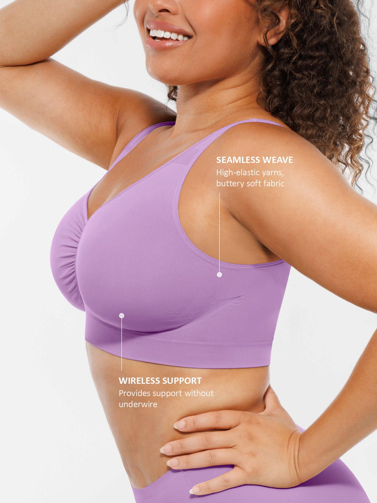 Seamless Wireless Full Coverage Bra
