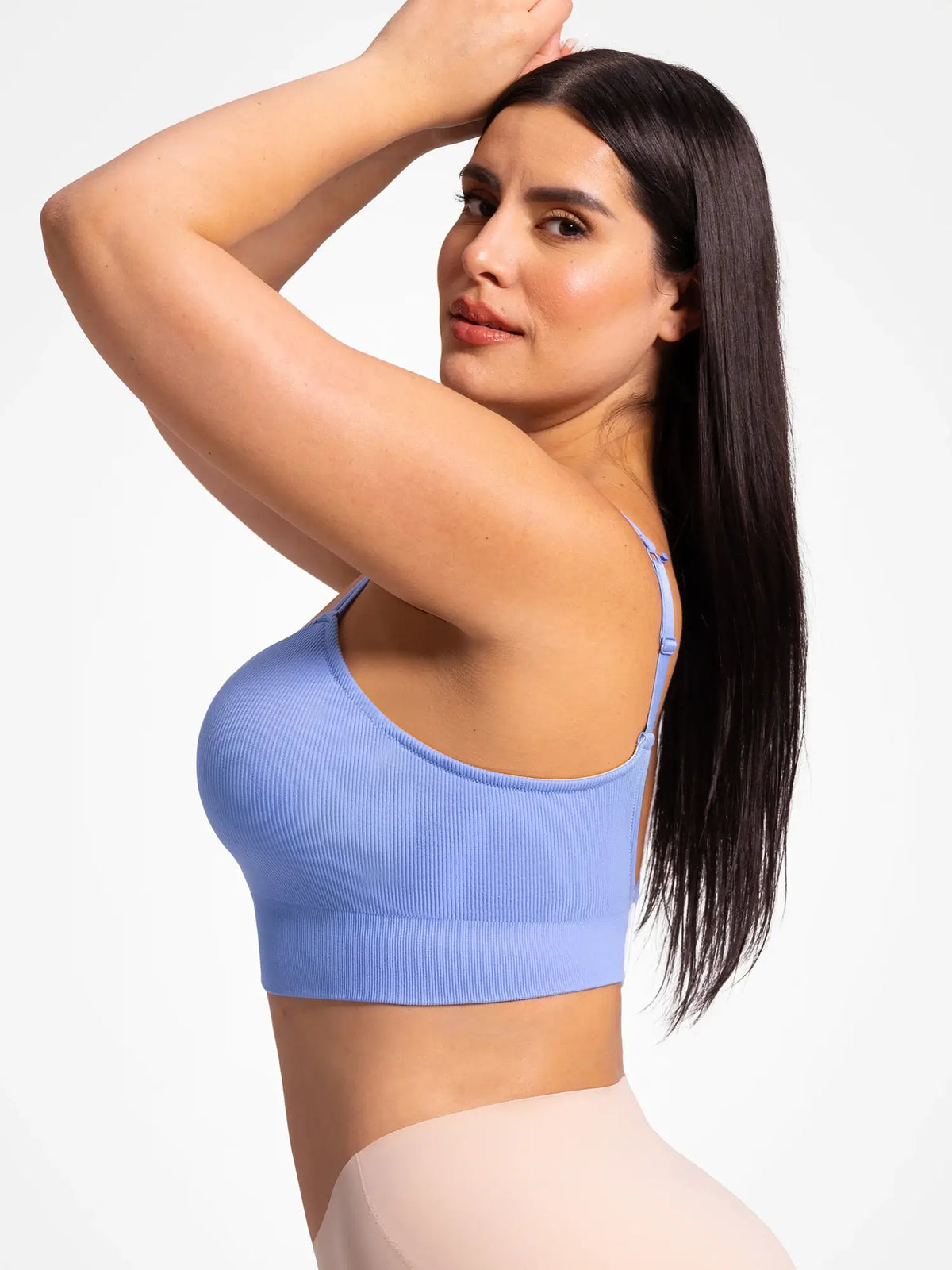 Adjustable Seamless Wireless Ribbed Bra