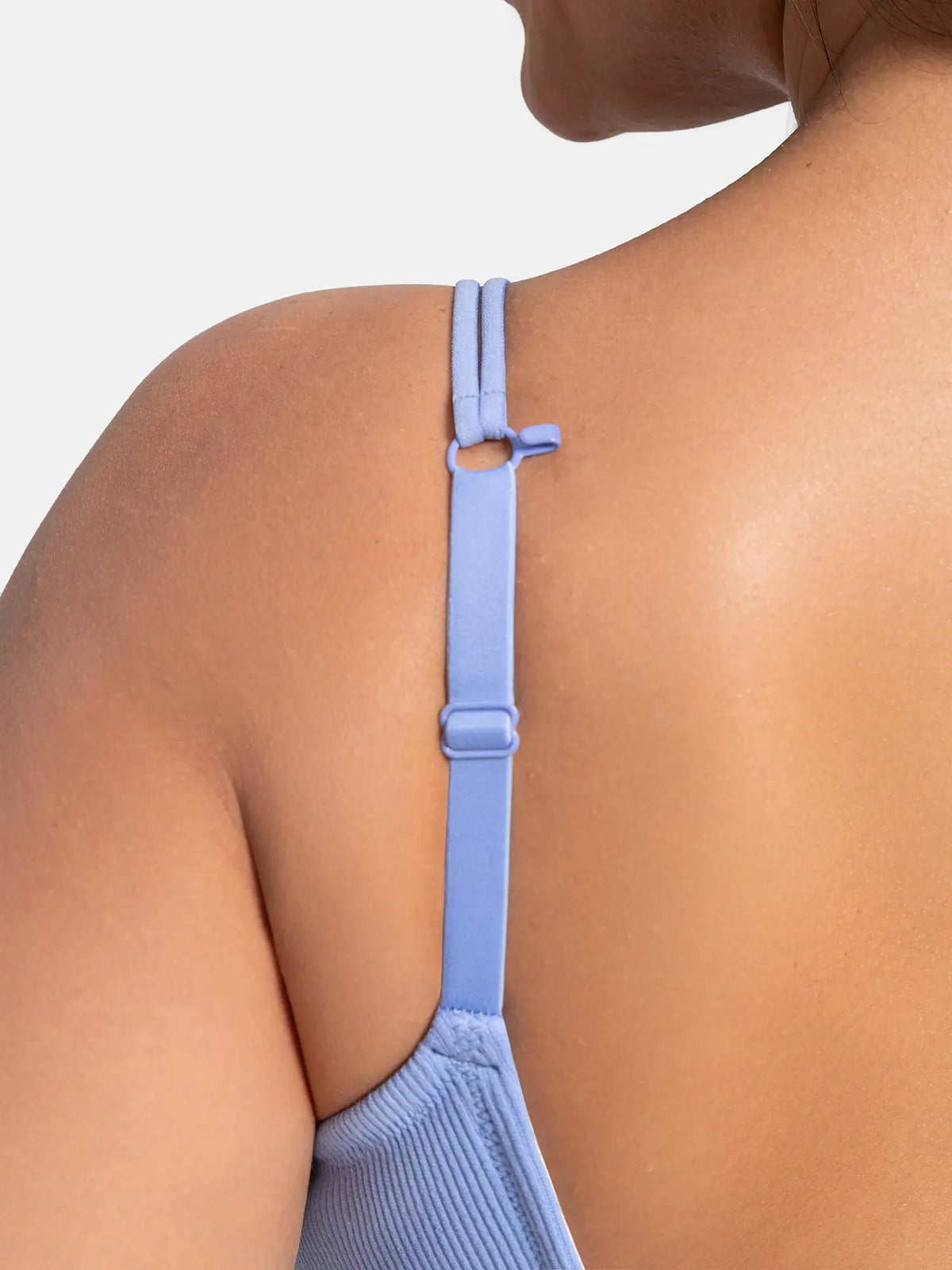 Adjustable Seamless Wireless Ribbed Bra