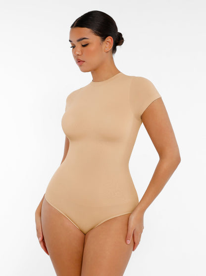 Crew Neck Seamless Soft Everyday Bodysuit [BOGO]