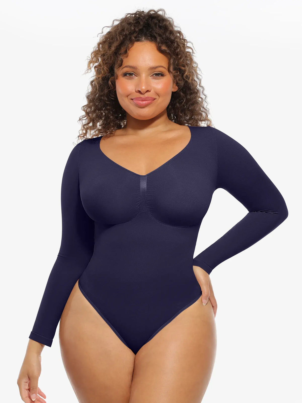 Seamless Supportive Long Sleeve Tummy Control Bodysuit [BOGO]