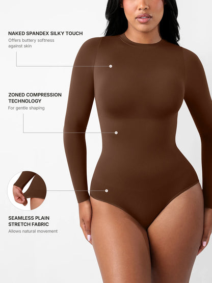 Seamless Ultra-Soft Long-Sleeve Bodysuit [BOGO]