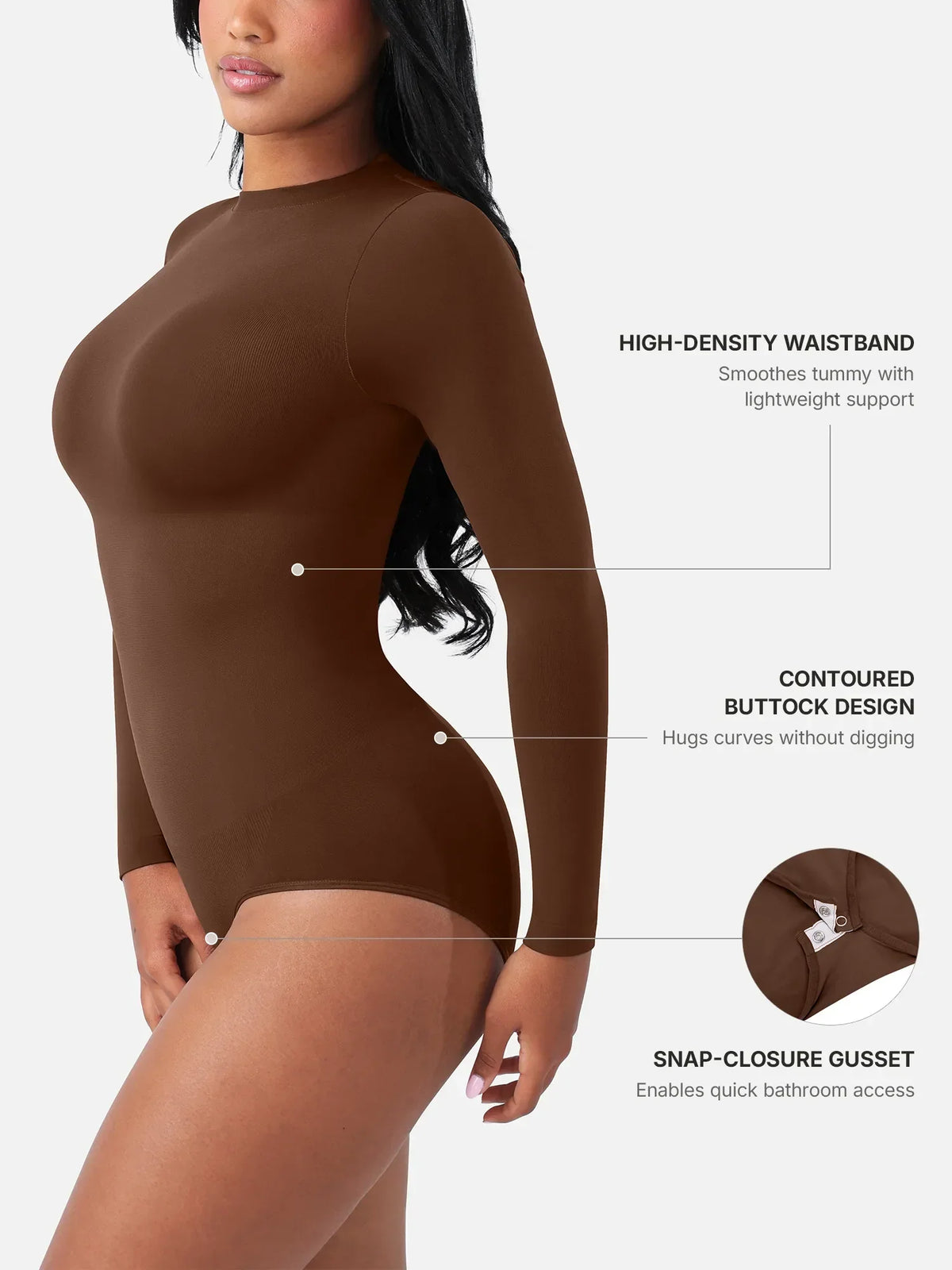 Seamless Ultra-Soft Long-Sleeve Bodysuit [BOGO]