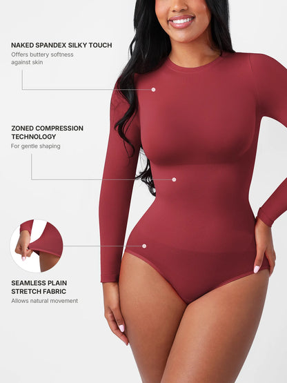 Seamless Ultra-Soft Long-Sleeve Bodysuit [BOGO]