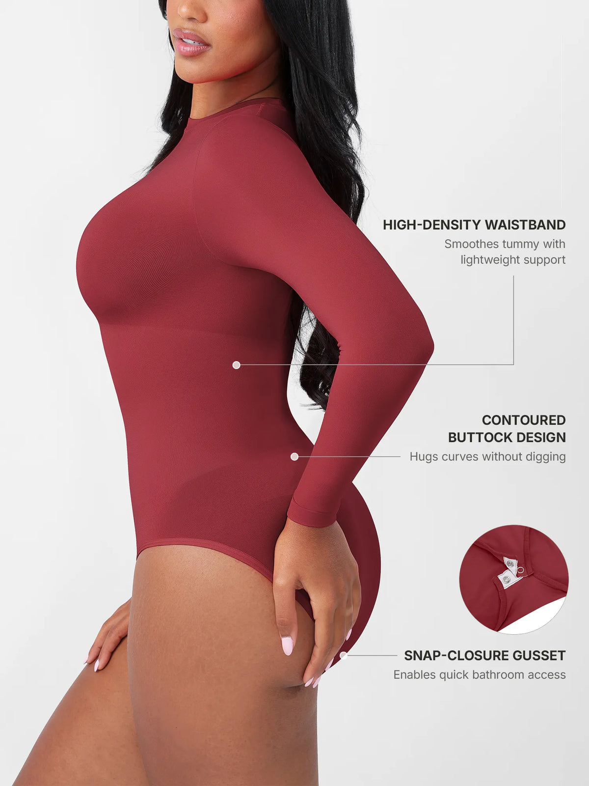 Seamless Ultra-Soft Long-Sleeve Bodysuit [BOGO]