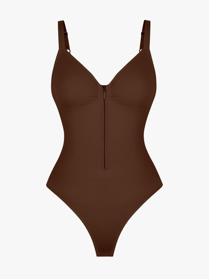 Seamless Tummy Control Zipper Bodysuit
