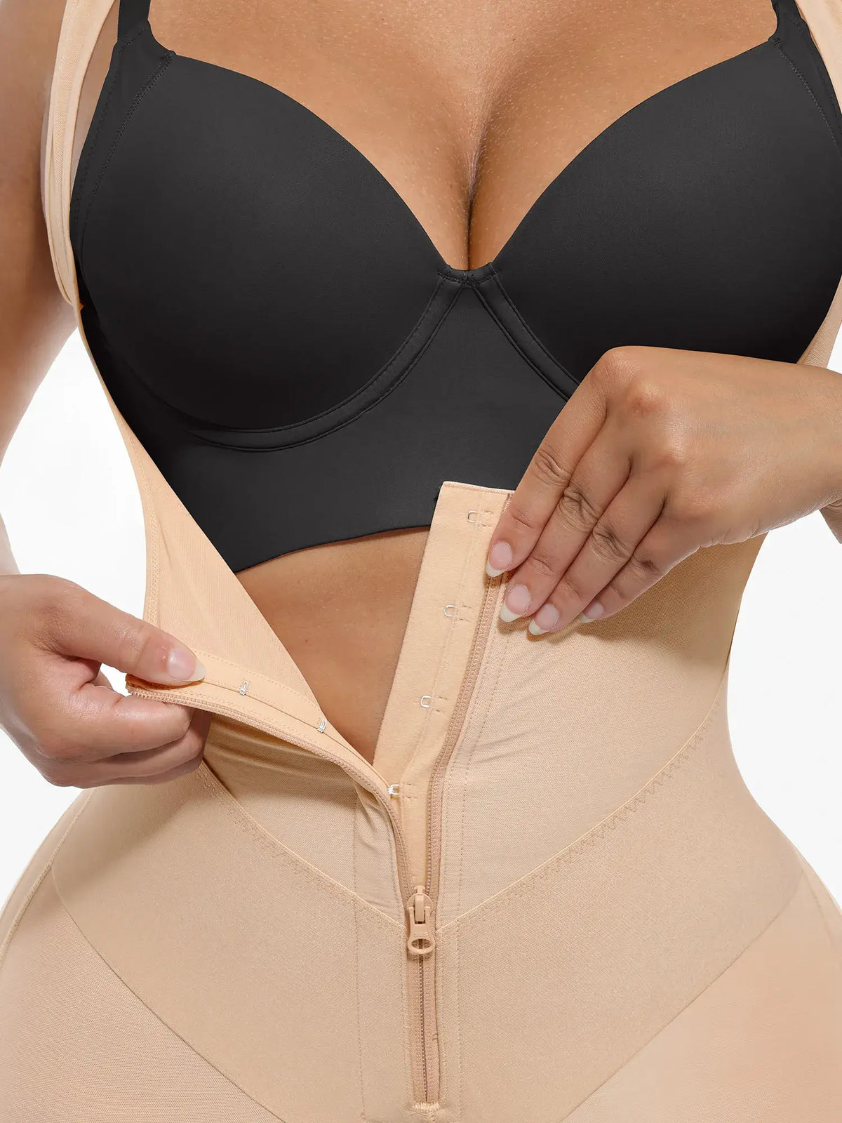 V-Shaped Shaping Lift Bodysuit & Unlined Soft Bra Bundle