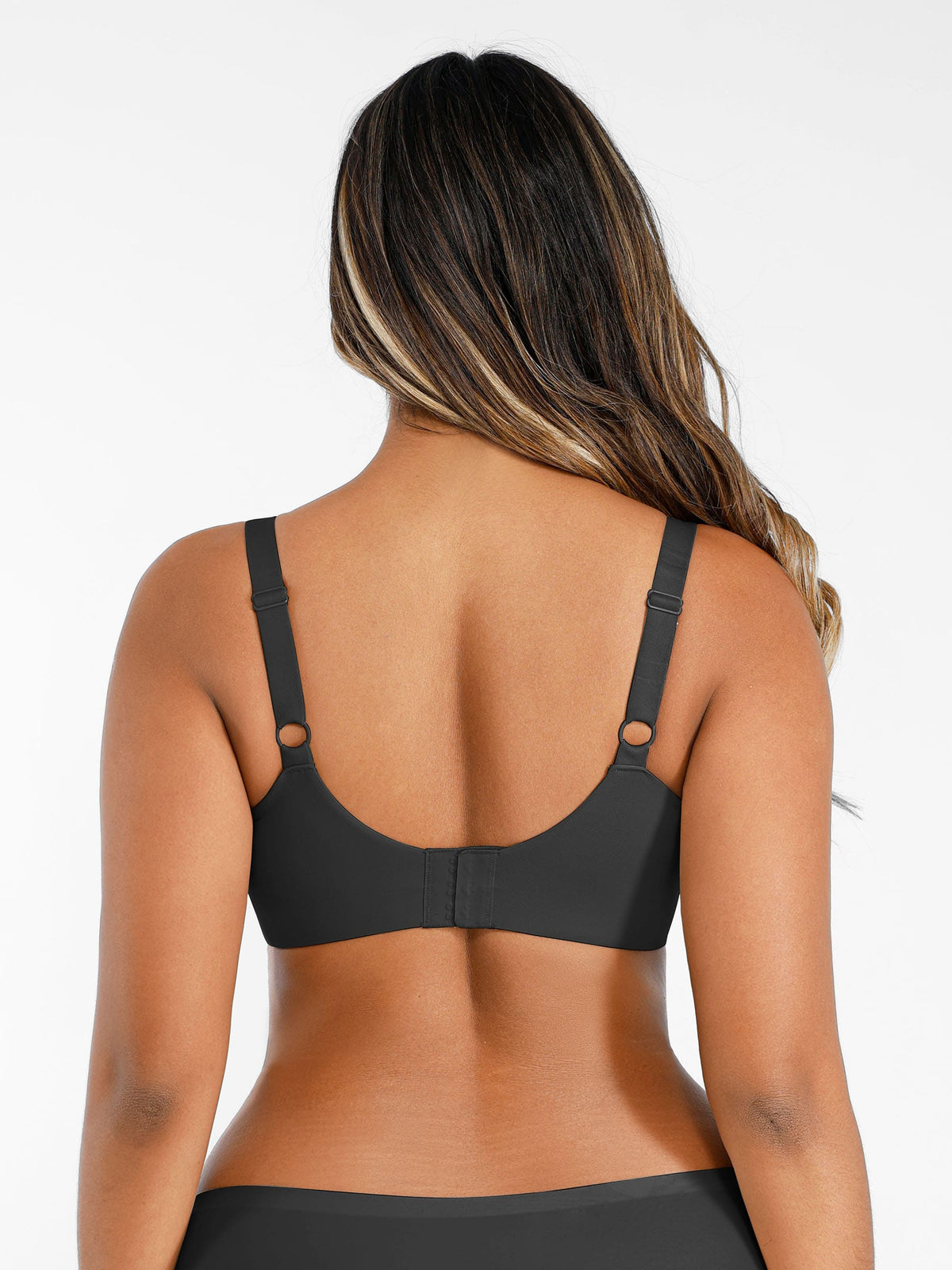 Adjustable-Strap Underwire Plunge Bra