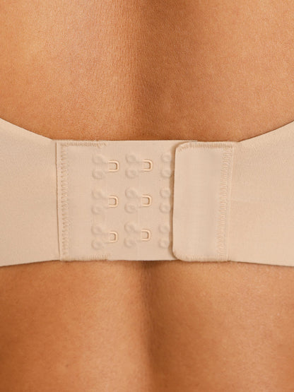 Adjustable-Strap Underwire Plunge Bra