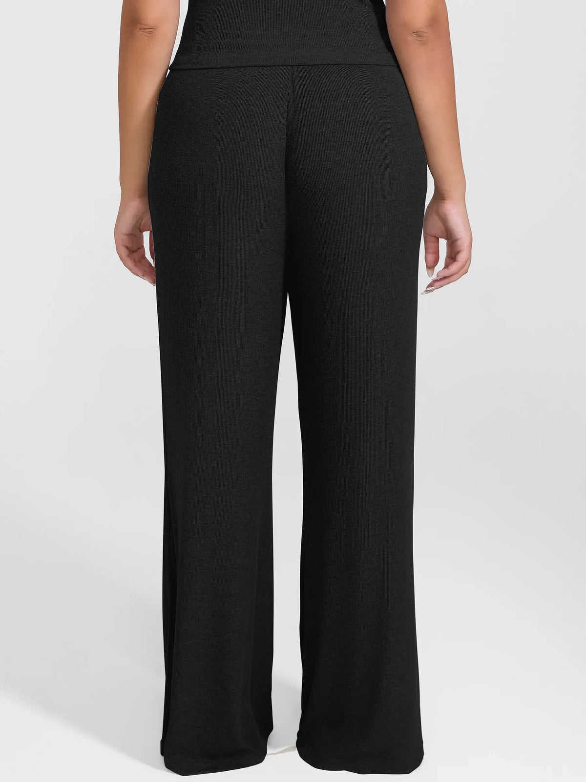 Ribbed Wide-Leg Soft Lounge Pants