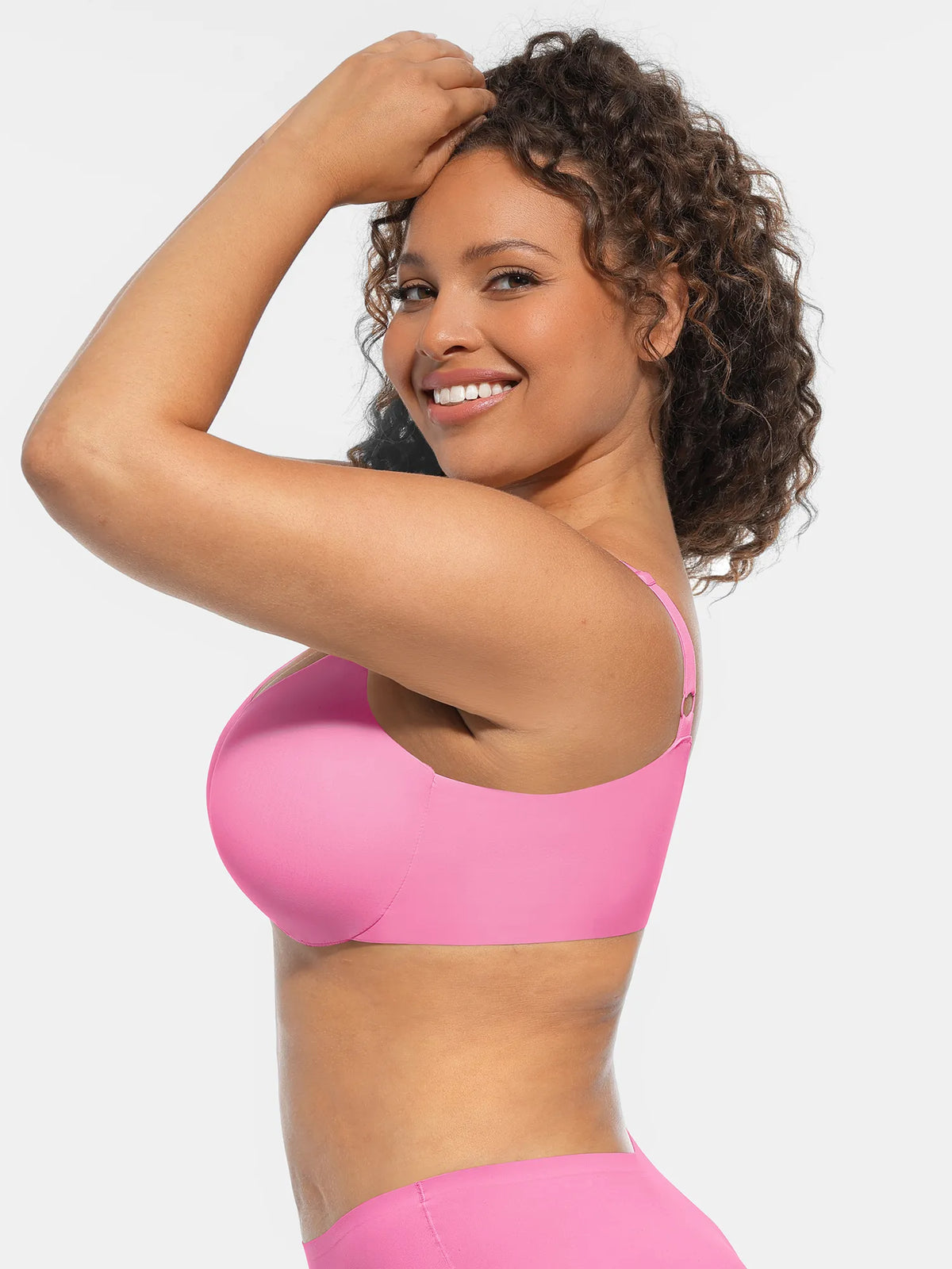 Adjustable-Strap Underwire Deep V-neck Bra Bundle